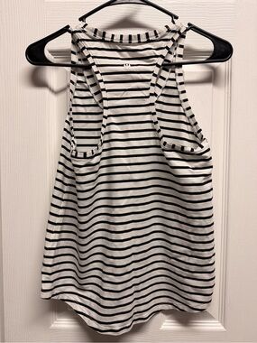 Lululemon Ahletica Black & White
Striped Racerback Tank